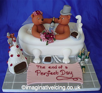 Bears in the Bath Wedding Cake