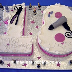 Number 18 Birthday Cake