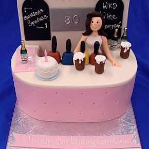 Bar Girl Birthday Cake