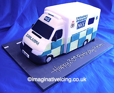 3D NHS Ambulance Birthday cake