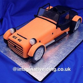 Open topped Sports Car Birthday Cake