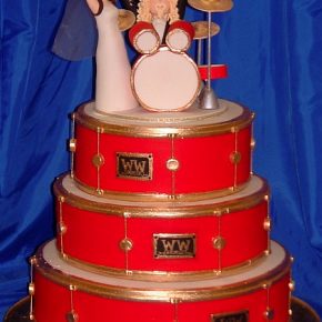 Drum Kit Wedding Cake