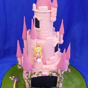 Fairytale Princess Castle Cake with Dragon
