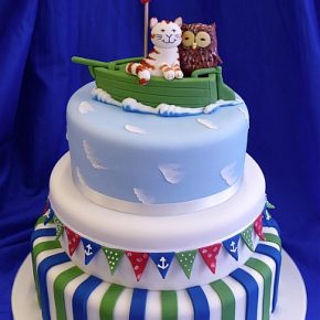 The Owl and the Pussy Cat Wedding Cake