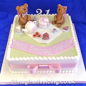 Teddy Bears Picnic Birthday Cake