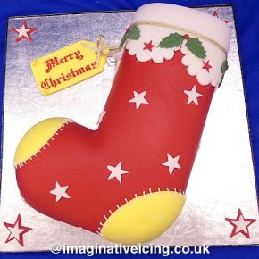 Christmas Stocking Christmas Cake