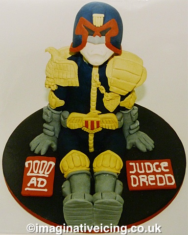 judge Dredd 2000ad 3d birthday cake