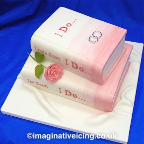 The Book of Love - "I Do" Wedding Cake