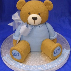 1st Birthday Teddy Bear Cake