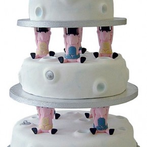 Clangers White Wedding Cake